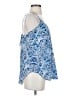 Amour Vert 100% Silk Blue Sleeveless Silk Top Size S - photo 4