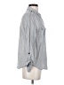 Joie 100% Cotton Stripes Gray Long Sleeve Button-Down Shirt Size S - photo 4
