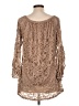 Win Win Brown 3/4 Sleeve Blouse Size L - photo 2