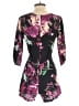 Yumi Kim 100% Silk Floral Black Romper Size S - photo 2