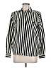 Yves St. Clair Stripes Ivory Long Sleeve Blouse Size 6 - photo 1