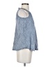 Lands' End 100% Linen Blue Sleeveless Blouse Size XS - photo 4