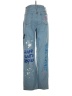 S.O.N.G. 100% Cotton Graphic Blue Jeans Size 5 - photo 2