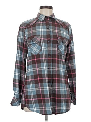 Matchstick Long Sleeve Button-Down Shirt (view 1)
