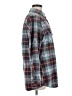 Matchstick Plaid Teal Long Sleeve Button-Down Shirt Size M - photo 4