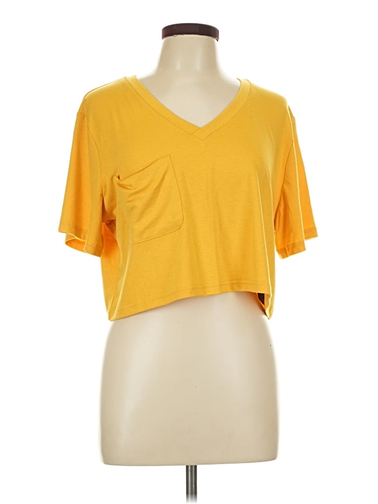 Pre-owned Lucky & Blessed Short Sleeve T-shirt In Yellow