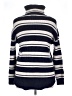 Carve Designs Stripes Blue Turtleneck Sweater Size XL - photo 2