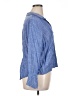 Jessica Simpson Blue Long Sleeve Blouse Size 1X - photo 4