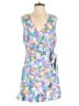 Emma & Michele 100% Polyester Floral Blue Romper Size S - photo 1