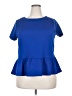 Elle Blue Short Sleeve Top Size XXL - photo 1