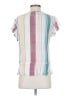 Rails 100% Rayon Stripes Ivory Short Sleeve Blouse Size S - photo 2