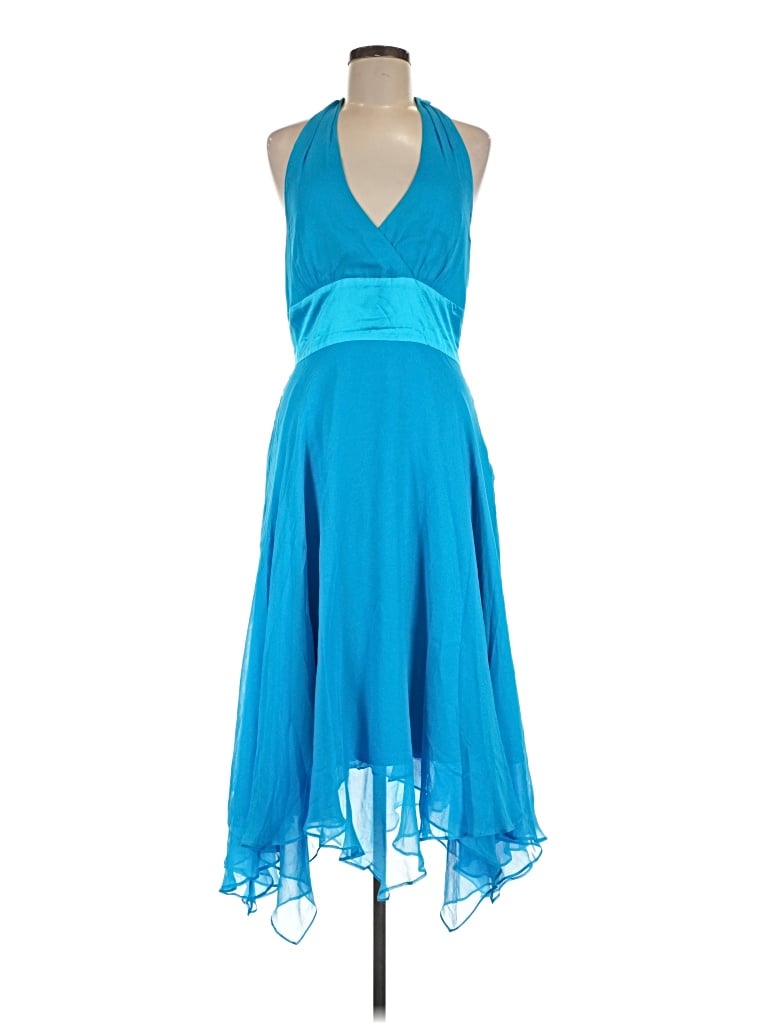 Pre-owned Donna Ricco Cocktail Dress In Blue