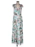 Eliza J 100% Polyester Floral Teal Cocktail Dress Size 10 - photo 1