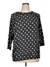 Market and Spruce Polka Dots Black Pullover Sweater Size 1X - photo 1
