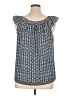 Max Studio 100% Polyester Blue Sleeveless Blouse Size XL - photo 2