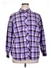 Talbots 100% Cotton Plaid Purple Long Sleeve Button-Down Shirt Size 1X - photo 1