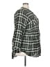 Torrid Plaid Green 3/4 Sleeve Blouse Size 4X Plus (4) - photo 4