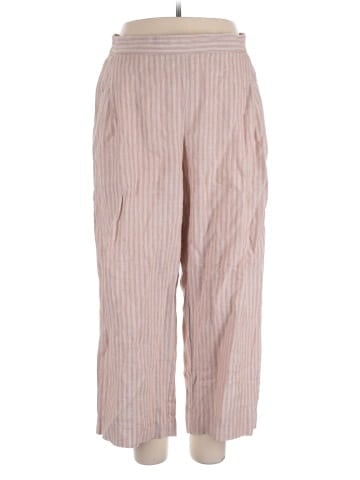 Madewell Pull-On Straight Crop Pants in 100% Linen (view 1)