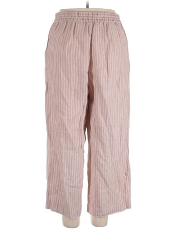 Madewell Pull-On Straight Crop Pants in 100% Linen (view 2)