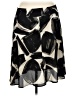 Nic + Zoe 100% Polyester Graphic Black Casual Skirt Size 16 - photo 1