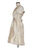 Adrianna Papell 100% Polyester Metallic Silver Tan Cocktail Dress Size 6 - photo 5