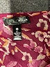 Aqua Burgundy Long Sleeve Blouse Size S - photo 7