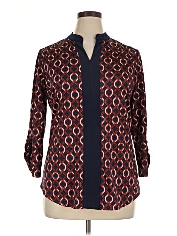 Perseption Concept 3/4 Sleeve Blouse (view 1)