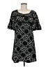 Free People 100% Polyester Graphic Black Casual Dress Size 8 - photo 1
