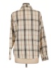 Shein Plaid Tan Long Sleeve Blouse Size 6 - photo 2