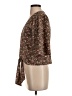 1.State 100% Polyester Brown 3/4 Sleeve Blouse Size S - photo 5