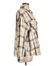Shein Plaid Tan Long Sleeve Blouse Size 6 - photo 4