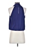 Amour Vert Blue Sleeveless Blouse Size S - photo 2