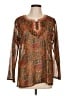 Unbranded Brown Long Sleeve Blouse Size EU 44 / US 14 - photo 1