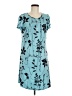 Unbranded Print Teal Casual Dress Size M - photo 1