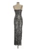 Line & Dot Silver Cocktail Dress Size S - photo 2