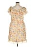 Cato 100% Polyester Print Yellow Casual Dress Size XL - photo 2