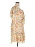 Cato 100% Polyester Print Yellow Casual Dress Size XL - photo 4