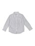 Janie and Jack 100% Cotton Stripes White Long Sleeve Button-Down Shirt Size 4 - photo 1