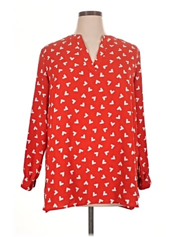 Anne Klein Long Sleeve Blouse (view 1)