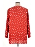 Anne Klein 100% Polyester Hearts Red Long Sleeve Blouse Size 1X - photo 2