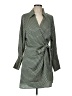 H&M 100% Polyester Green Casual Dress Size L - photo 1