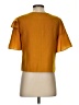 Whit 100% Wool Yellow Short Sleeve Top Size S - photo 2