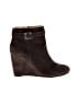 Elaine Turner 100% Leather Brown Ankle Boots Size 7 - photo 1