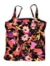 Lands' End Floral Black Swimsuit Top Size M (estimated) - photo 1