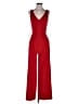 Crystal Sky Solid Red Jumpsuit Size S - photo 1