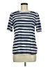 Columbia Stripes Silver Short Sleeve Top Size M - photo 1