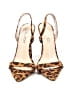 Boohoo Animal Print Brown Heels Size 6 - photo 2