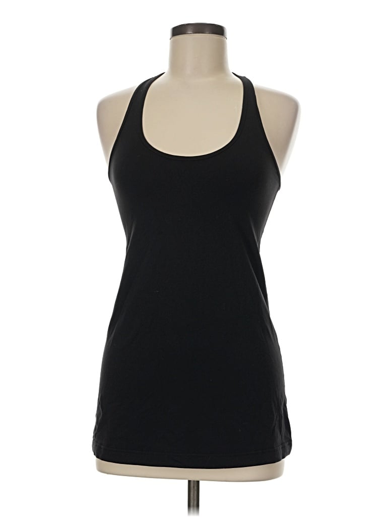 Pre-owned Lululemon Athletica Tank Top Black Halter Neckline Tops