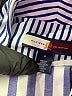 Hilfiger Collection 100% Cotton Stripes Blue Kimono Size 8 - photo 7