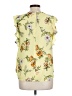 Crescent & Willough 100% Polyester Yellow Sleeveless Blouse Size L - photo 2
